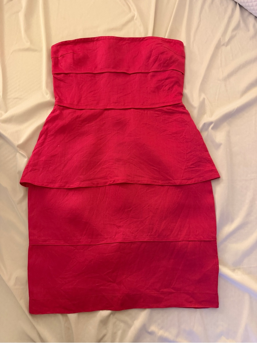 Gianni Versace For Genny Hot Pink Linen Dress